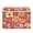 Orange Floral Pattern Decoration, variant on Large Fliplid Foldable Storage Bin Boxes Cubes Baskets with 2 Handles for Clothes Books 16.5x12.6x11.8 Inch Delicate White Lace Floral Pattern