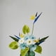 thumbnail image 3 of Centros de mesa Decoración suave for el hogar Ramo de flores artificiales Juego de flores de simulación con florero de vidrio, 3 of 5