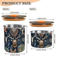 thumbnail image 3 of Elk Lion Boho Bohemian Airtight Coffee Bean Canister 500 ml Food Storage Containers with Lids For Gournd, Tea, Sugar, Flour, Rice, Cereal, Candy Cookie Jar, 3 of 8