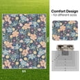 thumbnail image 2 of DEORAB 8'x10' Outdoor Rug Chenille Patio Carpet Three-Layer Material Imitation Silicone Spot Molding Camping Outside RV Mat,Blue, 2 of 10