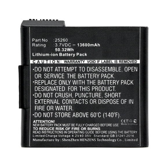 Batteries N Accessories BNA-WB-L7219 Equipment Battery - Li-Ion, 3.7V, 13600 mAh, Ultra High Capacity Battery - Replacement for Juniper 25260 Battery