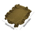 thumbnail image 6 of KGJQ Placemat with Ruffle Edge, Heat Resistant Table Mat, Rectangular Placemat Fabric Coaster for Home Party Dining Table Decor, 6 of 8