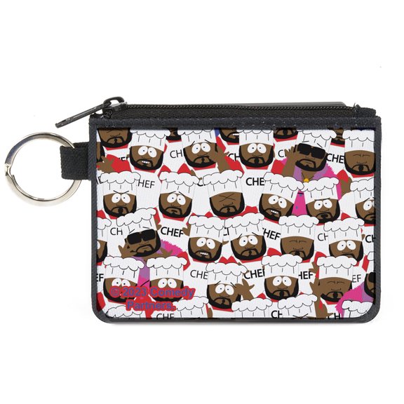 Comedy Central Wallet, Coin Purse, South Park Chef Expressions Stacked, Canvas
