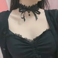 thumbnail image 6 of CIYISON Lovely Black Lace Bowknot Collar Necklace Elegant Vintage Soft Choker Necklaces, 6 of 12