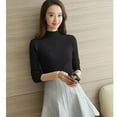 thumbnail image 1 of Chandail à Col Roulé Femme Mode 2021 Nouveaux Hauts Extensibles Femme Couleur Bonbon Pulls Tricotés Manches Longues Chandail Tricoté de Base, 1 of 5