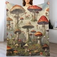 thumbnail image 3 of HENGT Mushroom Blanket Plants Throw Blankets for Kids Soft Plush Blanket for Couch Sofa Bed Home Decorations, 3 of 6