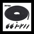 thumbnail image 5 of 7Pcs/Set Front Windscreen Wiper Arm Washer Nozzle Jet 4 Way Check Valve 2M Tube Pipe Hose T Y Connector Straight,Black, 5 of 5