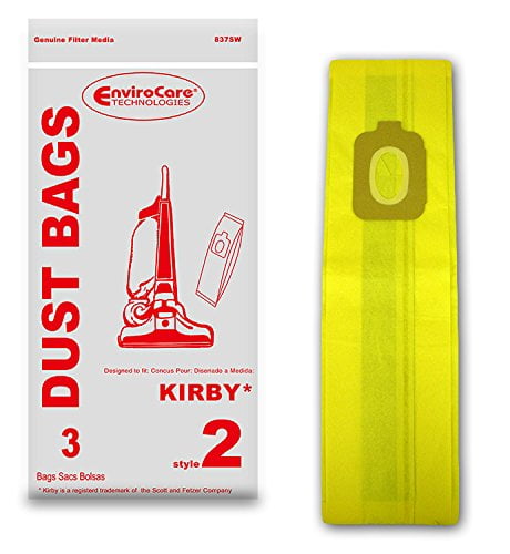 EnviroCare Replacement Style 2 Upright Vacuum Cleaner Bags for Kirby 3 Pack 