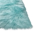 thumbnail image 1 of Amazing Rugs LSRTQ5114-57 Cozy Collection Ultra Soft Fluffy Faux Fur Sheepskin Area Rug, Turquoise, 1 of 1