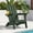 Green, variant on SUUNYN Folding Adirondack Chair, HDPE All-Weather Fire Pit Chairs, Plastic Adirondack Chairs with 2 Cup Holder,Lake Blue