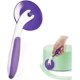 thumbnail image 2 of Cake Pizza Roller Cutting Pastry Pasta Dough Roll Fudge Cake Frosting Cutter Wheel Kitchen Cake Tool (Color: Purple), 2 of 4