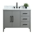 thumbnail image 5 of Vanity Art 42" Single Sink Bathroom Vanity Cabinet with Ceramic Countertop, 5 of 9