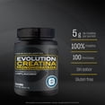 thumbnail image 2 of Monohidrato de Creatina Evolution Nutraceutical Bote Natural Soluble 500 Gramos Sin Sabor, 2 of 7