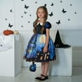 thumbnail image 4 of LOVZFMLL Robe d'Été à Manches Courtes Col Rond Couleur Unie pour Filles, 4 of 9