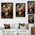 thumbnail image 4 of Designart "Ornate Vase Filled With Yellow Zinnias I" Zinnias Floater Framed Wall Art Living Room, 4 of 5