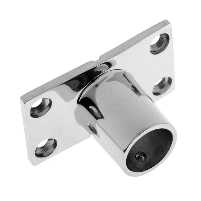 koolsoo Boat Hand Rail Fitting 7/8"- 90 Degree Rectangular Base- 316 Stainless Steel 22mm