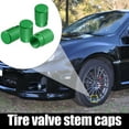 thumbnail image 2 of Motoforti Universal Color Tire Valve Cap Car Accessories Aluminum Alloy Green 4 Pcs, 2 of 7