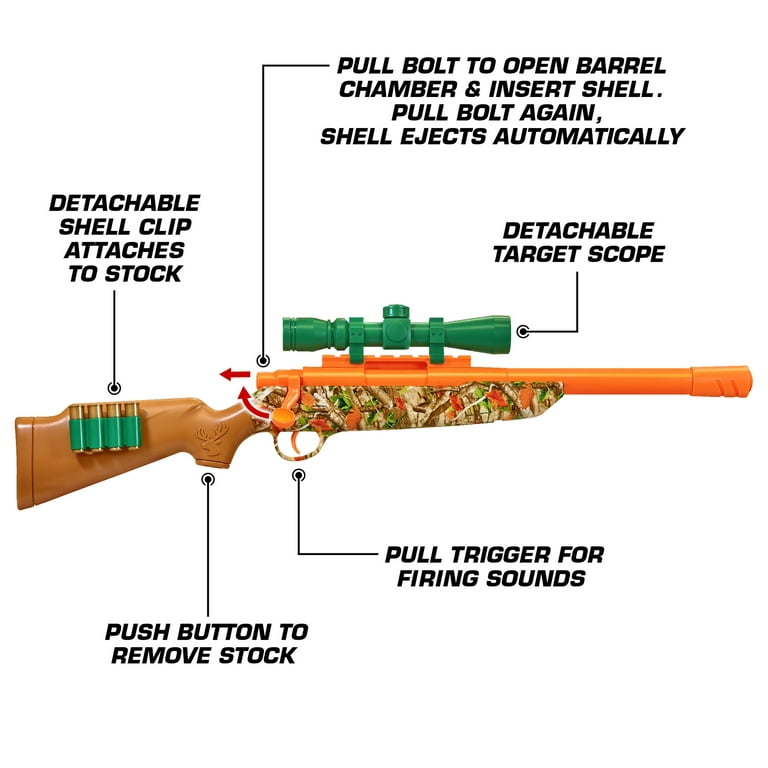 Adventure Force Deep Woods Hunter Hunting Rifle Set 18 Pieces for