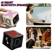 AI Smart Speaker with Touchscreen, HiFi Sound, Voice Assistant, 1000mAh, Portable