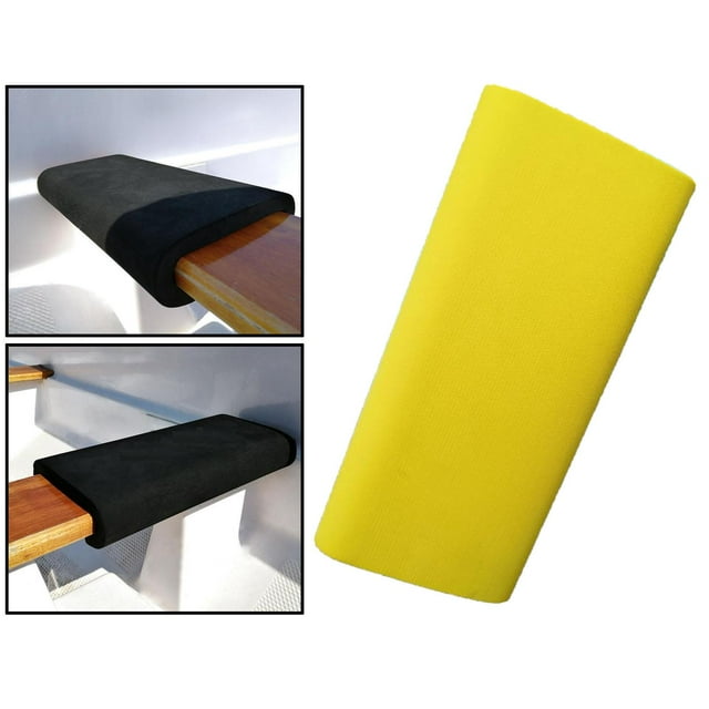 Cojín de asiento 32.5x16x4.5cm pulgadas cojín inferior en U transpirabilidad a prueba de arena EVA absorción de golpes asiento de Amarillo Macarena banqueta