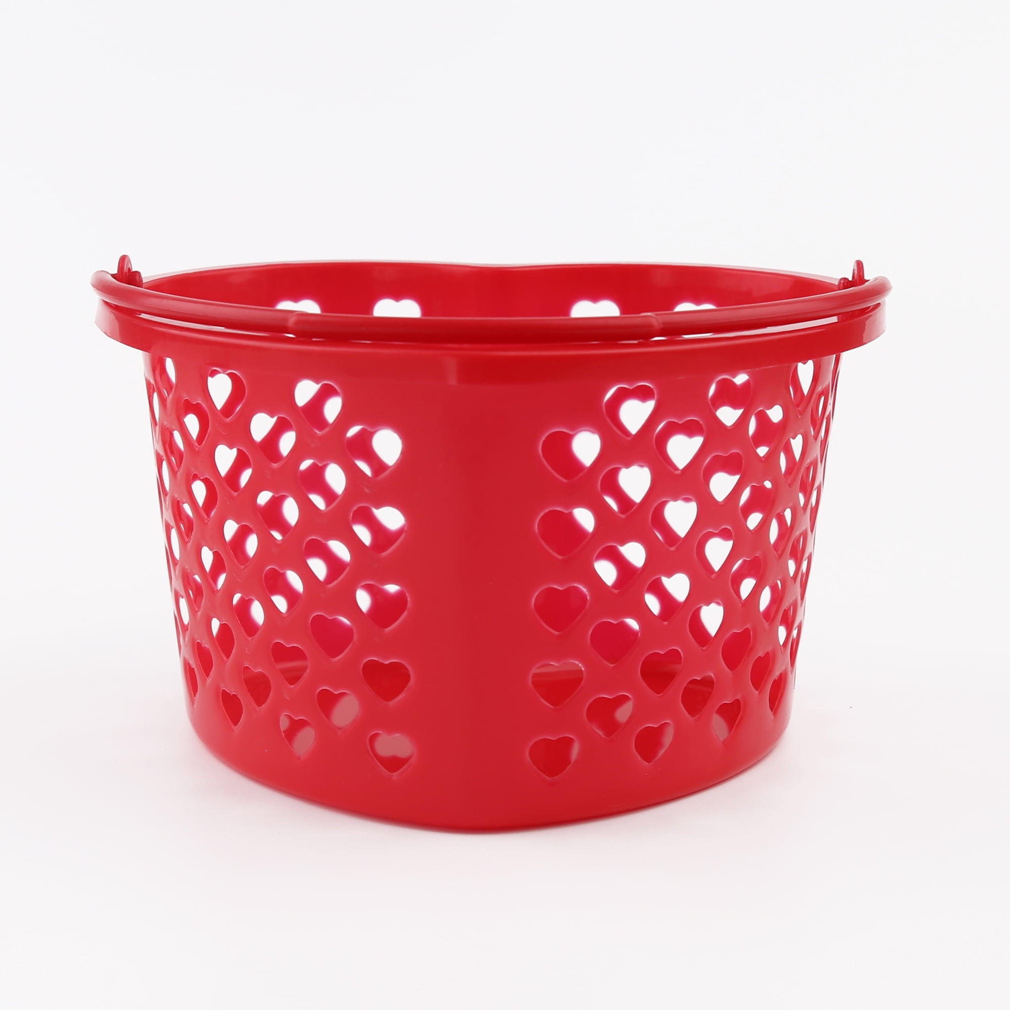 Way to Celebrate Valentine's Day Heart Basket, Red