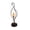 Black-A, variant on Solar Flame Lights, Auto Sensor Metal Garden Decorative Lamps, Outdoor Yard Landscape Lighting, Flickering Ambient Light for Patio Pathway Lawn Backyard Holiday Decor, Black-A