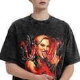 thumbnail image 3 of Rhea Ripley Vintage Oversized Shirt Men's Short Sleeved Tops Women's Crew Neck Graphic Tees, 3 of 5