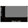 thumbnail image 2 of Unique Bargains Rectangle Label Protectors Waterproof Transparent 0.8'x0.4' 1000 Labels Self Adhesive Seal Stickers, 2 of 5