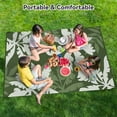 thumbnail image 3 of VUNATE Outdoor Rug Carpet 5'x8' Waterproof Reversible Patio Rug Portable Indoor Outdoor Rug Plastic Straw Rug for Beach RV Camping Garden Picnic Deck Backyard Tropical Porch Decor Green, 3 of 8