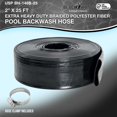thumbnail image 2 of U.S. Pool Supply Black Rhino 2" x 25' Pool Backwash Hose with Hose Clamp - Extra Heavy Duty Superior Strength, Thick 1.2mm (47 mils) - Weather Burst Resistant - Drain Clean Swimming Pools, 2 of 7