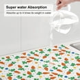 thumbnail image 5 of Vsdgher Cute Carrot Dish Drying Mat Super Absorbent Drying Mat Large Dish Drying Mats for Kitchen Counter Kitchen Drying Mat 24" x 18", 5 of 7