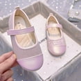thumbnail image 7 of Fesfesfes Princess Style Comfortable Low Heel Dress Footwear for Girls,Cute Crystal Bow Dress Shoes with Pearl Details for Holiday and Wedding Events(Pink#3,5.5-6 Years), 7 of 7