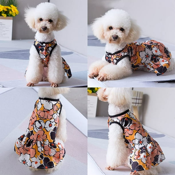 Girl Dog Clothes for Small Dogs Dresses for Medium Dogs Girl Cat Dresses for Cats Only Dog Birthday Dress Dog Tutu Dog Outfits 4 Pack Small Walmart