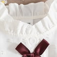 thumbnail image 4 of CAUYDY Toddler Girl Clothes Baby Girl Summer Outfits Ruffle Sleeveless Shirts Tops Shorts Set for Girl Clothing 5t 6t 7t Kid Daily School Activities (Sizes 2-3 Years,D01-Wine), 4 of 9