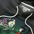 thumbnail image 2 of Beetlejuice And Lydia Main Show Image Unisex Adult Slim Fit Pull-Over Heather Hoodie, Charcoal, Large, 2 of 5