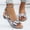 Black, variant on Aueoeo Sandals For Women Open Toe Cutout Low Block Heel Sandals Buckle Comfoy Ankle Strap Sandals Fish Mouth Dress Shoes