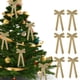 thumbnail image 1 of 6pcs Velvet Christmas Bows, Bow For Tree Wreath Gift Wrap Crafts, Wedding Party Bows For Snack Bags Baking Candy Bags Home Decoration, High-Quality Velvet Bows, Easy To Use, Foldable Design, 100%, 1 of 9
