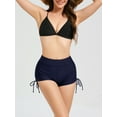 thumbnail image 5 of Womens High Waisted Swim Shorts Tie Bathing Suit Board Shorts Bottoms Swimming Tummy Control Swimsuit Liner, 5 of 5