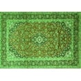 thumbnail image 1 of Ahgly Company Indoor Rectangle Medallion Green Traditional Area Rugs, 7' x 9', 1 of 1