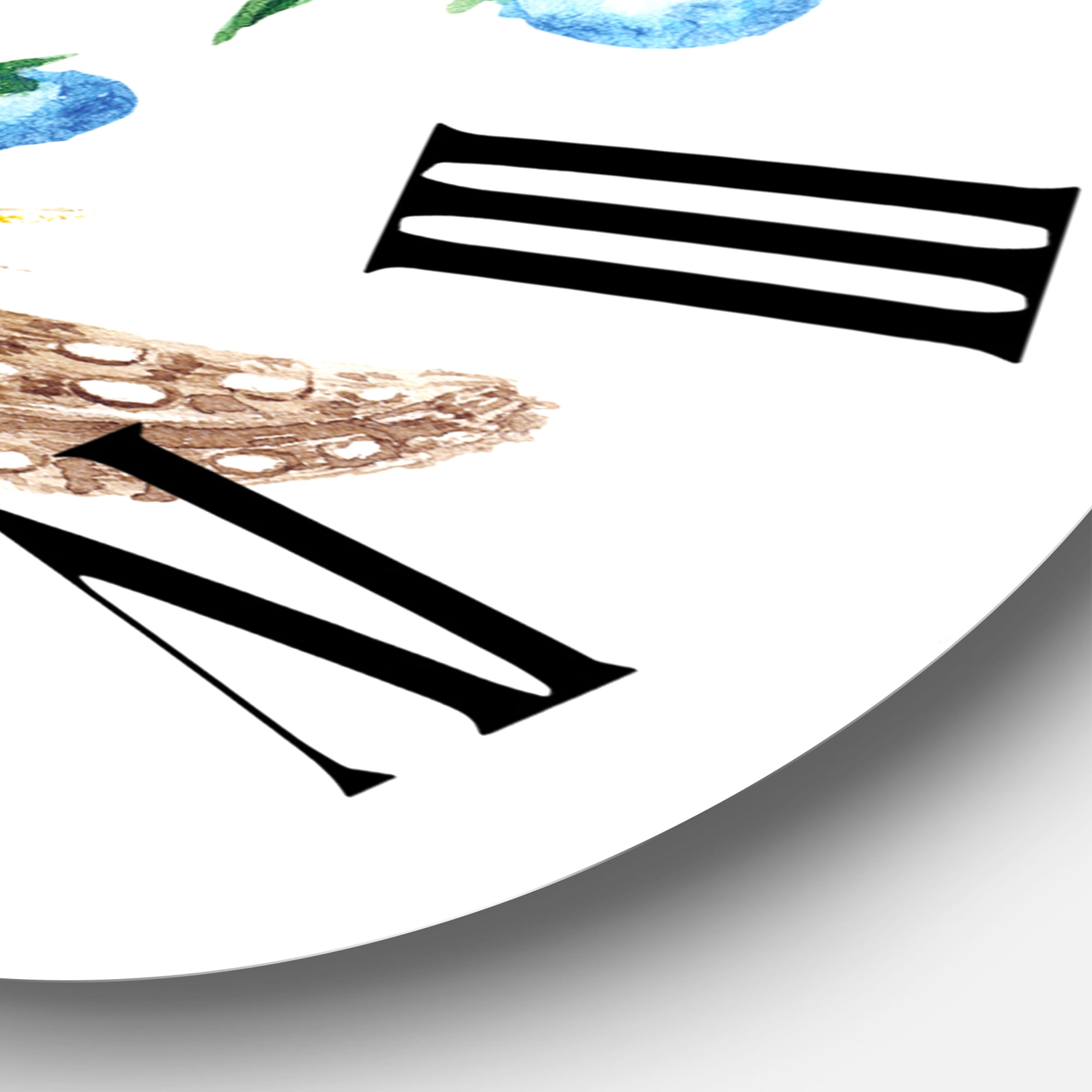 Designart 1 in Quartz Traditional Wall Clock