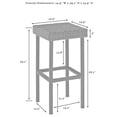 thumbnail image 4 of Pemberly Row 29" Wicker Patio Bar Stool (Set of 2), 4 of 5