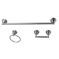 Kingston Brass BAK396148SN Restoration 3-Piece Bathroom Hardware, Brushed Nickel