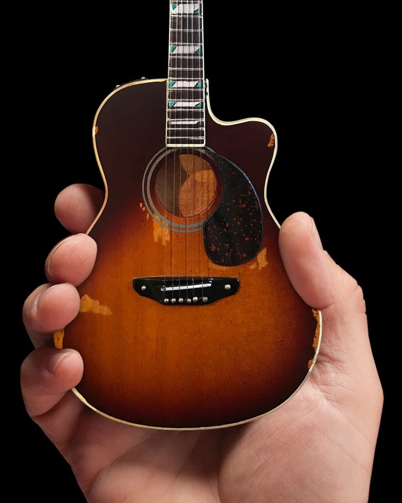 Toby Keith Signature Sunburst 10 Inch Miniature Acoustic Guitar Replica