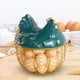 thumbnail image 1 of Cesta de almacenamiento de huevos BLESIY Contenedor de huevos de cocina Cerámica Oro, 1 of 8