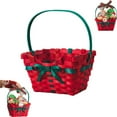 thumbnail image 2 of Ongmies Christmas Baskets For Gifts, Christmas Basket - Empty Candy Storage Basket For Holiday Table Centerpiece & Festive Decorations, Christmas Decorations Indoor, 2 of 7