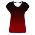 thumbnail image 5 of Ruimatai Women's Bohemian Paisley Print T-Shirt Casual Round Neck Short Sleeve Blouse Soft Breathable Summer Top, 5 of 6