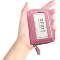 thumbnail image 2 of RFID Blocking Genuine Leather Credit Card Case Holder Security Travel Wallet, 2 of 7