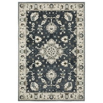 Oriental Weavers Ellington Area Rug - ELL08 - 9'10" x 12'10" - in Blue/ Multi - Vintage Inspired, Stain Resistant, Family and Pet Friendly , Family, Dining, Living Room Rug