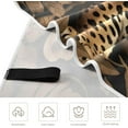 thumbnail image 3 of Coolnut Beautiful Leopard Beach Towel Soft Absorbent Quick Dry Sand Free Lightweight Polyester Camping Towels for Beach Travel Swim 30x60 in Wash cloth, 3 of 7