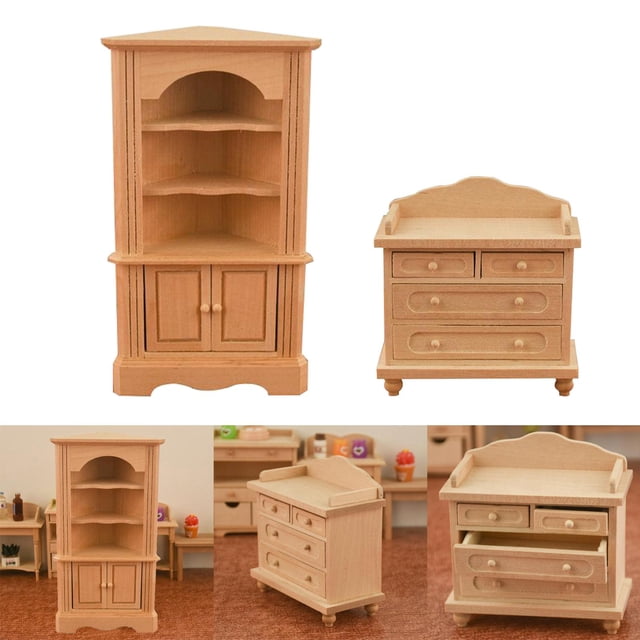 Casa de Organizador de pequeña sala de Duodécimo de Muebles de Decorativo Hugo Juguetes en miniatura de la casa de muñecas